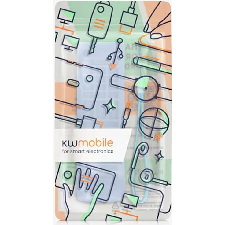 kwmobile Smart TV AKB Hülle Universal-Fernbedienung, Silikon Case, blau – Bild 7