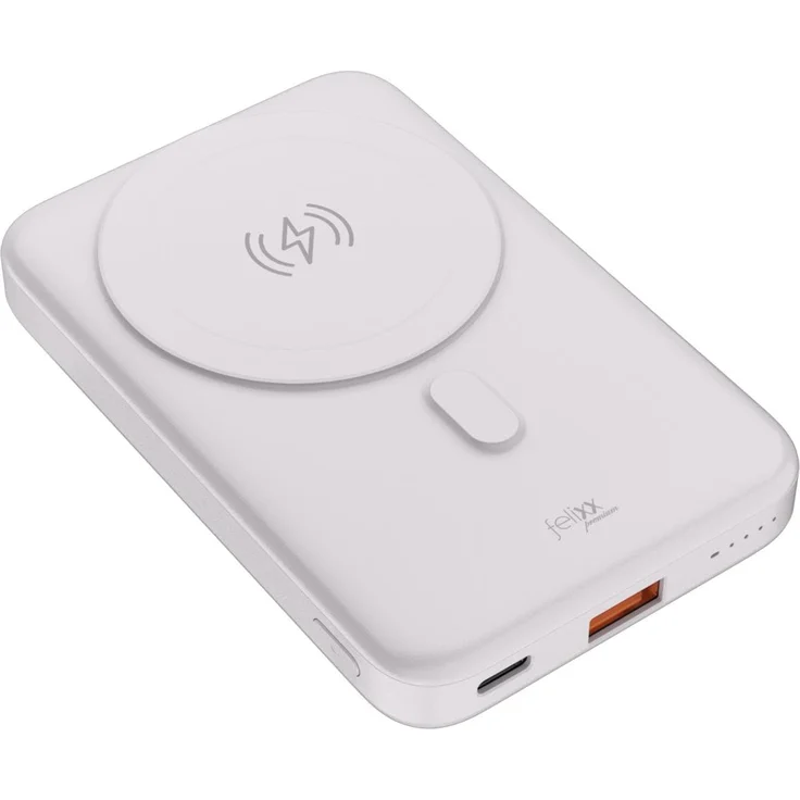 Felixx Powerbank Magnetic (10000 mAh, 15 W, 38.50 Wh), Weiss - Preisvergleich – Bild 1