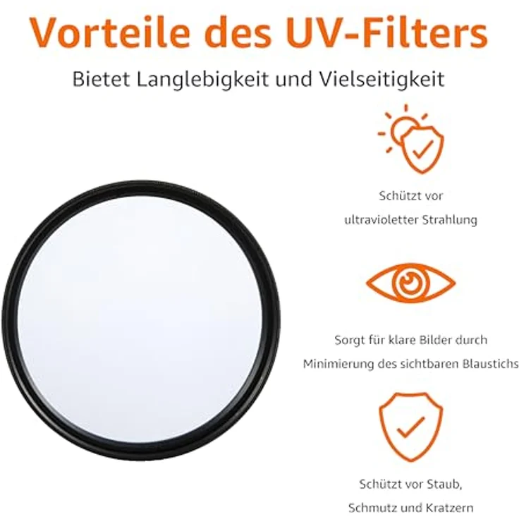 AmazonBasics UV-Sperrfilter - 82mm – Bild 2
