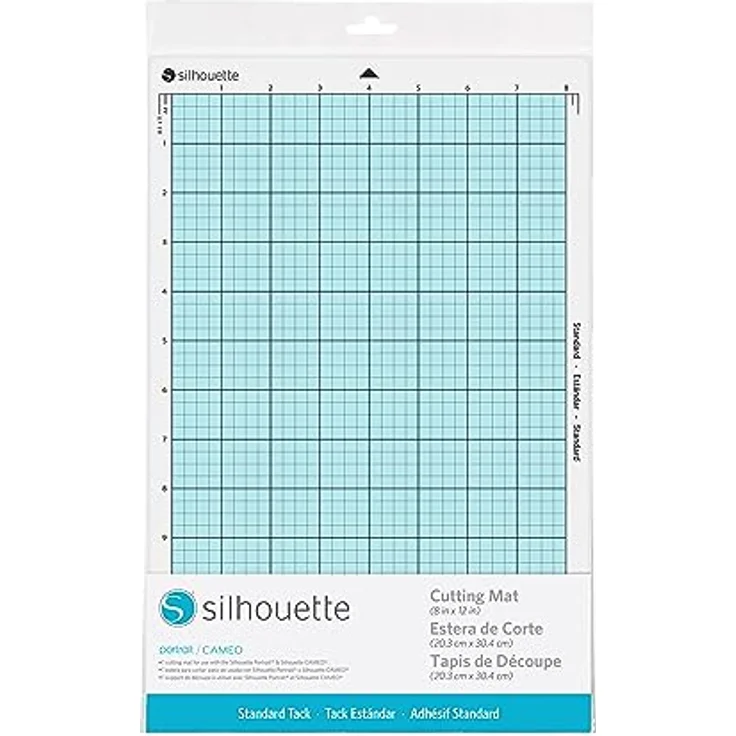 Silhouette Hochformat A4 Standard Schneidematte, kompatibel mit Cameo und Portrait, blau – Bild 1
