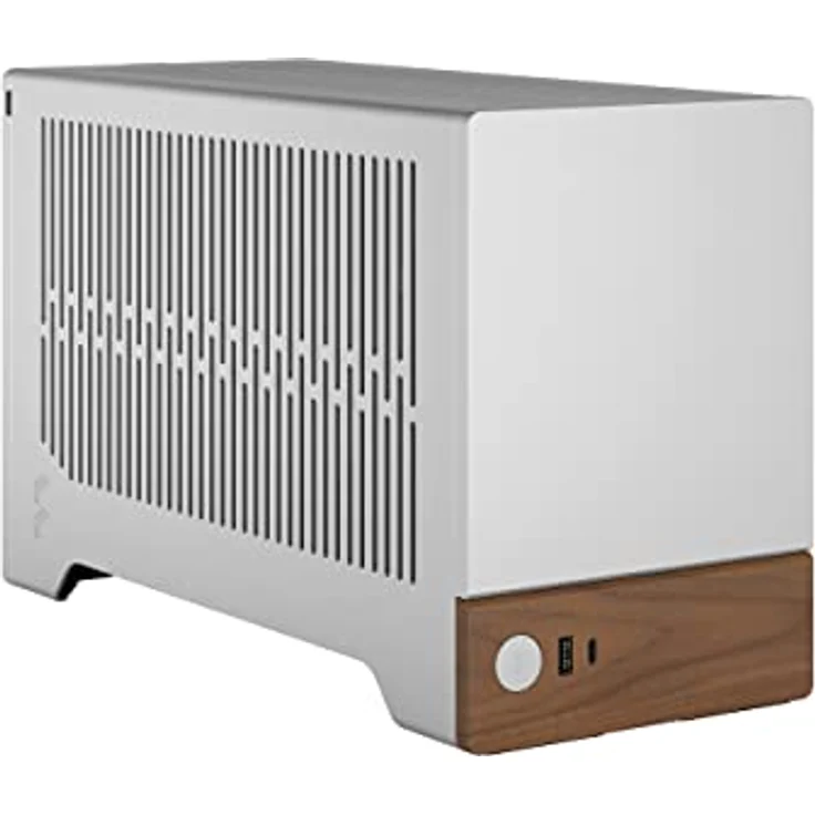 Fractal Design Terra Silver - Wood Walnut Front Panel - Small Form Factor - mITX Gaming case – PCIe 4.0 Riser Cable – USB Type-C - Anodized Aluminum Panels – Bild 5