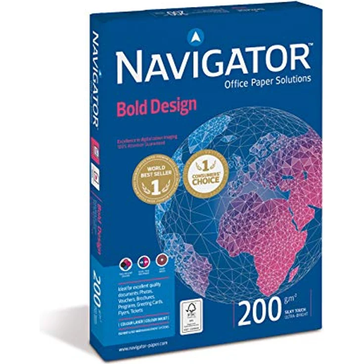 Navigator Bold Design Mehrzweckpapier, A4, 200 g, 1050 Blatt – Bild 3