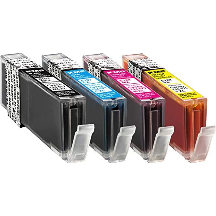 KMP Tintenpatronen passend für Canon CLI-571XL BK,C,M,Y (0332C005) Multipack - für Canon Pixma MG5750, Pixma TS5050 TS5051, etc. – Bild 3