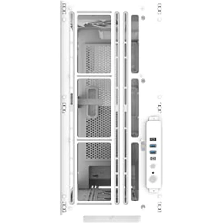 Thermaltake AX500, Full Tower Chassis in Snow mit Platz für bis zu 14 Lüfter, 5 HDDs oder 6 SSDs, kompatibel mit E-ATX und CPU-Kühlern bis 185mm Höhe – Bild 4