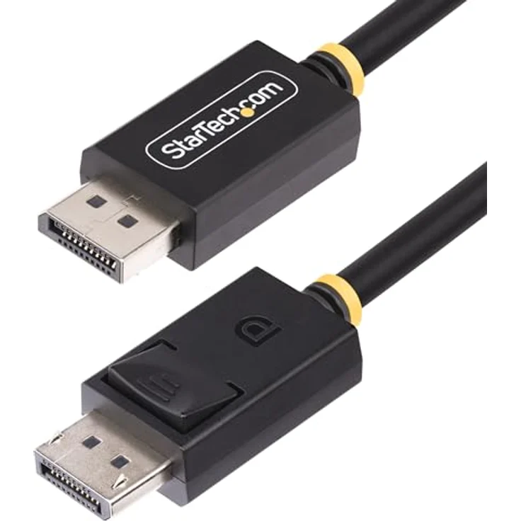 StarTech.com 1m DisplayPort 2.1 Kabel, VESA zertifiziert DP40 DisplayPort Kabel mit UHBR10/HDR/HDCP 2.2, 8K 60Hz mit DSC 1.2a, schwarz – Bild 1