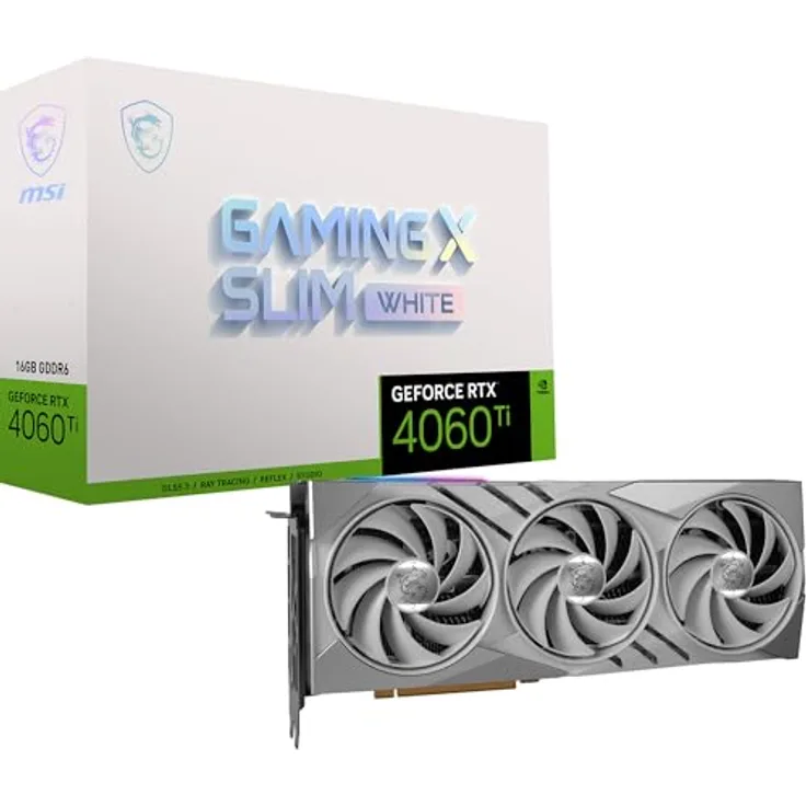 MSI GeForce RTX 4060 Ti Gaming X Slim White 16G
