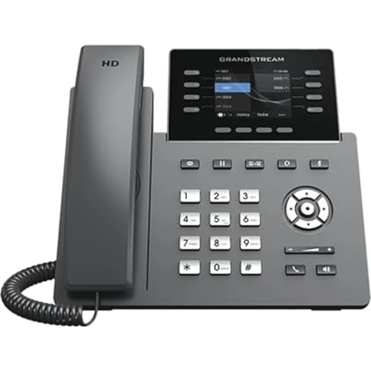 Grandstream GRP2624, IP-Telefon, Schwarz, Kabelgebundenes Mobilteil, 8 Zeilen, 2000 Telefonbucheinträge, TFT-Display 2.8" – Bild 5