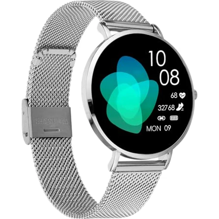 XCOAST SIONA 2 Nano Silber, Damen Smartwatch - 37mm AMOLED Display, Fitness Tracker, Wasserdicht – Bild 1
