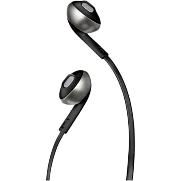 JBL T205, In-Ear-Kopfhörer mit JBL Pure Bass Sound, leicht und bequem mit Eintasten-Fernbedienung, schwarz – Bild 3