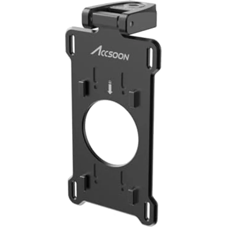 Accsoon SeeMo ACC05 Montageadapterplatte 1/4 Zoll, multifunktionale Zubehörklemme für iPhone und iPad Käfige, leichtes Aluminium mit Schnellverschluss und Dämpfungsscharnier – Bild 3
