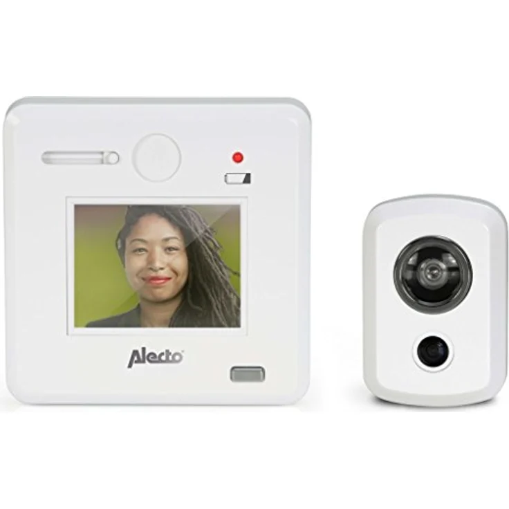 Alecto DC-700, Digitaler Türspion mit 2,4" Display, Blickwinkel 120 Grad, weiß – Bild 1