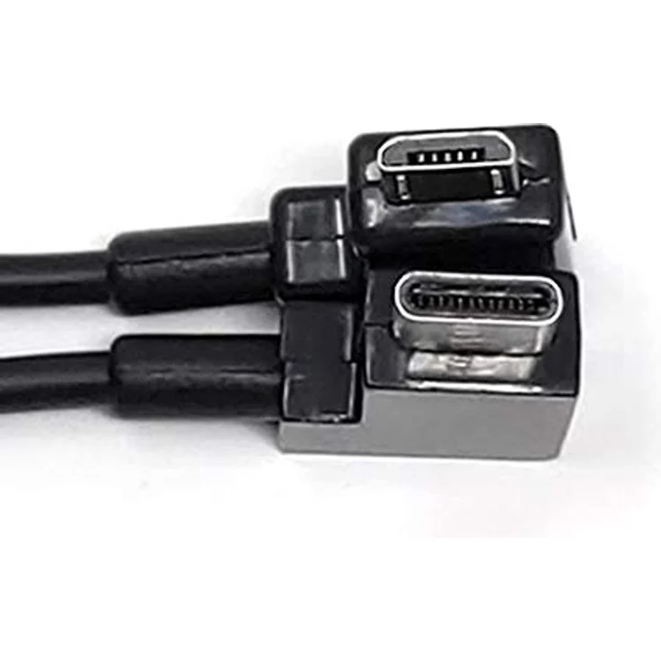 System-S USB Kabel 3.1 Typ C auf Micro USB rechts Winkel 30cm 10069061986264 – Bild 5