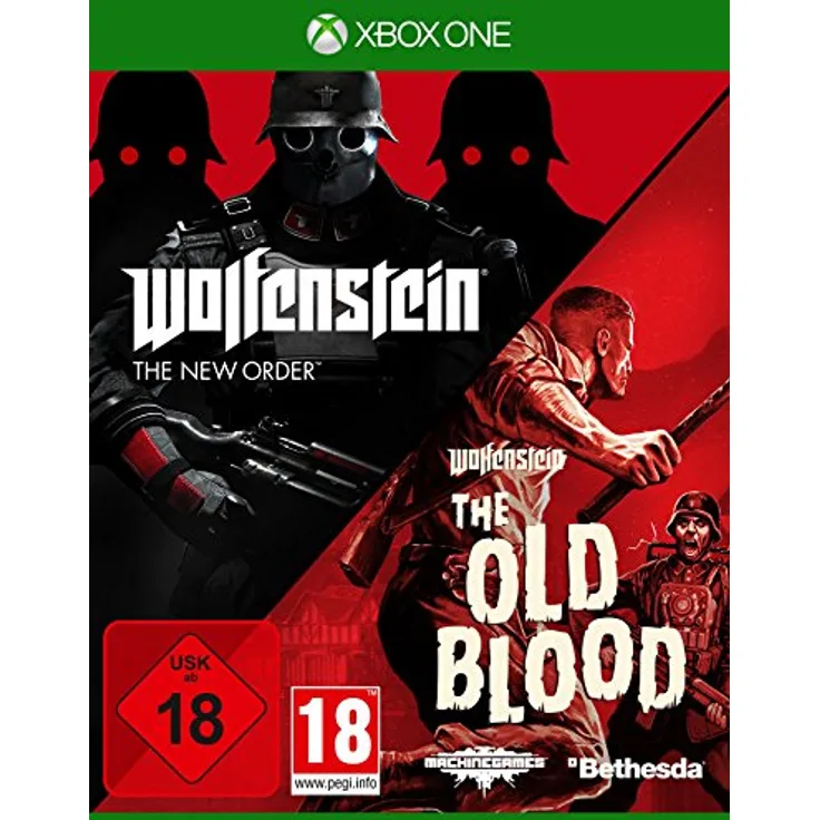 Bethesda Wolfenstein: The New Order & The Old Blood (Bundle), Xbox One-Games, legendärer Shooter mit Widerstandseinheit