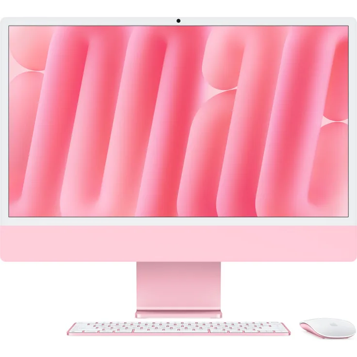 Apple iMac Apple M M4 59,7 cm (23.5") 4480 x 2520 Pixel All-in-One-PC 24 GB 512 GB SSD macOS Sequoia Wi-Fi 6E (802.11ax) Pink