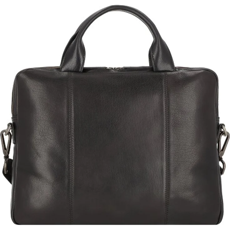 Leonhard Heyden Roma Aktentasche, Leder 38 cm mit Laptopfach, schwarz