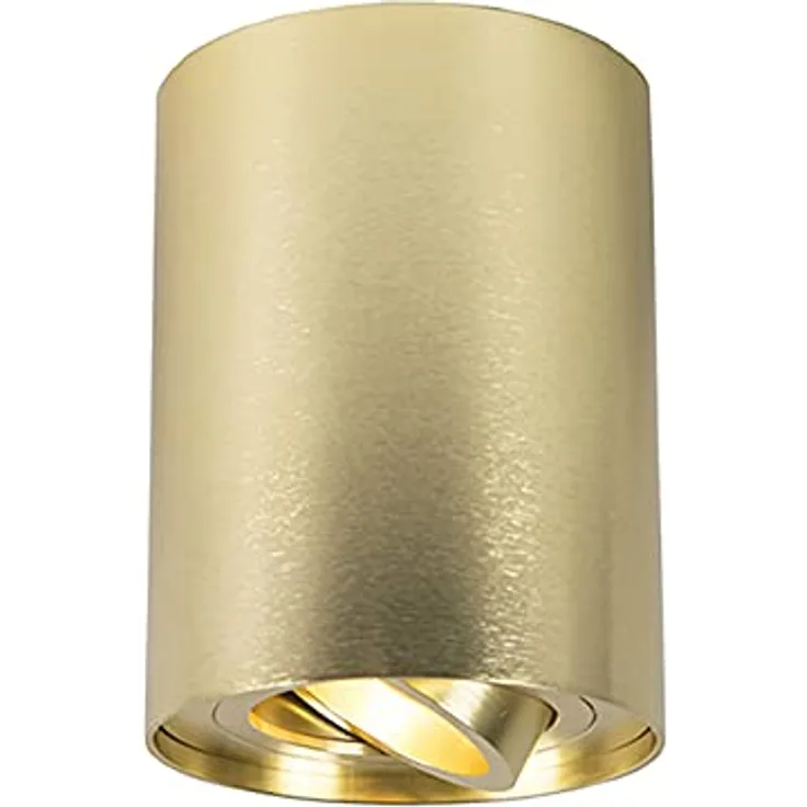 Qazqa Modern Spot I Deckenspot Gold Messing dreh- und neigbar - Rondoo up LED