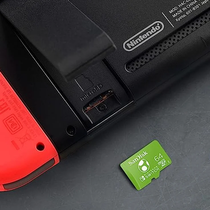 SanDisk microSDXC UHS-I Speicherkarte für Nintendo Switch Yoshi Edition 64 GB (U3, Class 10, 100 MB/s Übertragung, mehr Platz für Spiele) – Bild 2