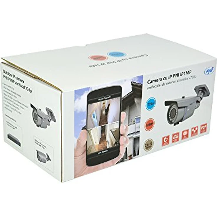 PNI IP1MP 720p Videoüberwachungskamera mit varifokalem 2,8-12 mm Objektiv, Nachtsicht bis 50 m, IP66, grau – Bild 6