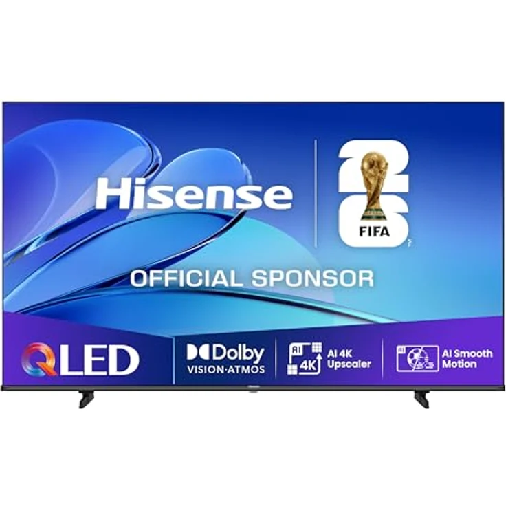 Hisense 43E7Q, 43 Zoll 4K UHD QLED Smart TV mit Dolby Vision und Dolby Atmos, Schwarz – Bild 2