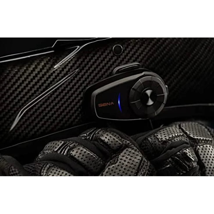 Sena 10S-02 Motorrad-Sprechanlage, 4 Kanäle, Reichweite 1600 m, Schwarz – Bild 6