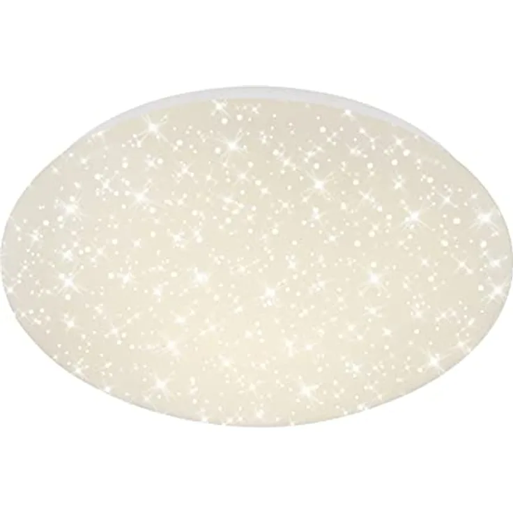 BRILONER LED Deckenlampe mit Sternenhimmel, 12 Watt, 1300 Lumen, 28x6,5 cm, Weiß
