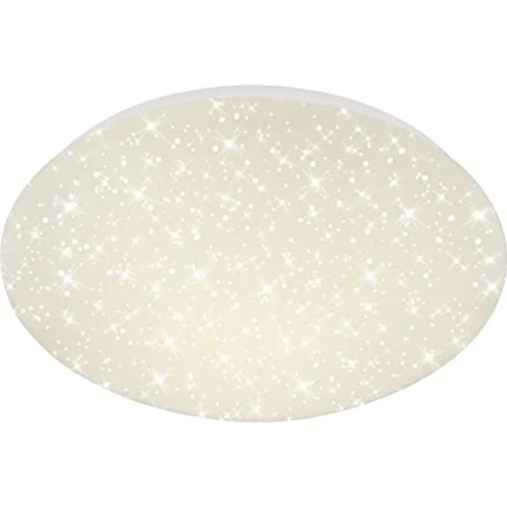 BRILONER LED Deckenlampe mit Sternenhimmel, 12 Watt, 1300 Lumen, 28x6,5 cm, Weiß – Bild 1