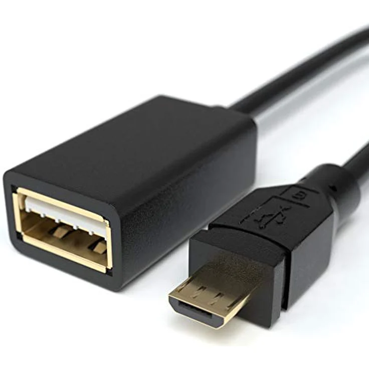 JAMEGA Micro USB auf USB OTG Adapter, kompatibel mit Samsung, Google, Huawei, Sony Xperia, für HDDs und USB-Sticks, schnelle Datenübertragung – Bild 2