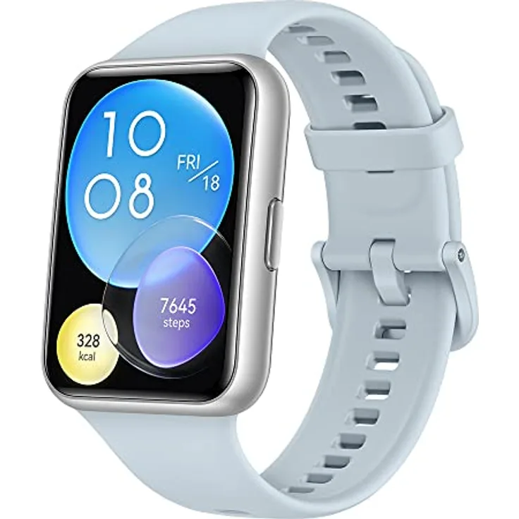 HUAWEI WATCH FIT 2 SmartWATCH, 1,74''HUAWEI FullView-Display,Bluetooth-Anrufe, Gesundheitsmanagement,Lange Akkulaufzeit,Animierte Quick-Workouts, SpO2-Erfassung,Deutsche Version ,Isle Blue