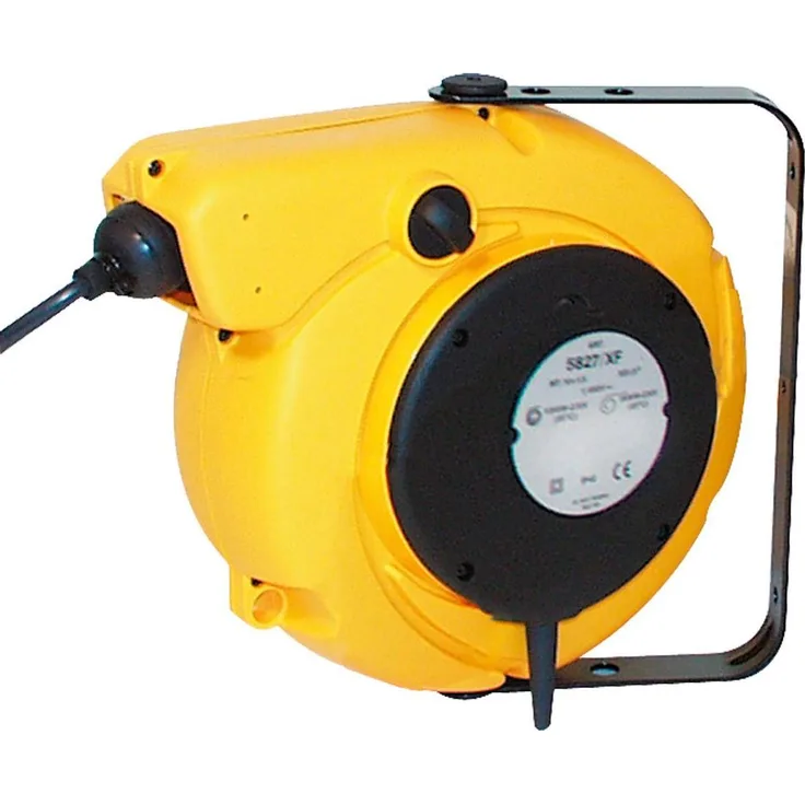 Gifas Electric Zugkabeltrommel 520/XF/14210VVF, Kabelrolle mit 14 m thermoplastischem Kabel, IP42 Schutzklasse