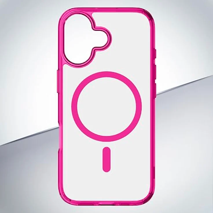 Cellular Line Iconic Mag Cover für Apple iPhone 17, Pink und Transparent, versandkostenfrei – Bild 2