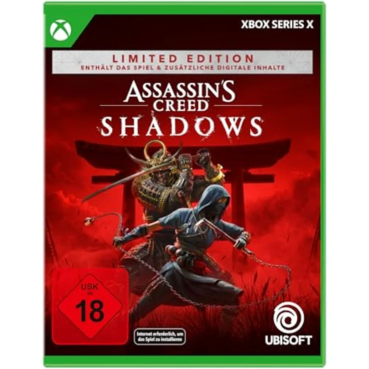 Ubisoft Assassin's Creed Shadows - Limited Edition (exklusiv bei Amazon) - [Xbox Series X] mit Charakterpaket „Sekiryuu“, exklusiven Ausrüstungs- und Waffensets – Bild 1