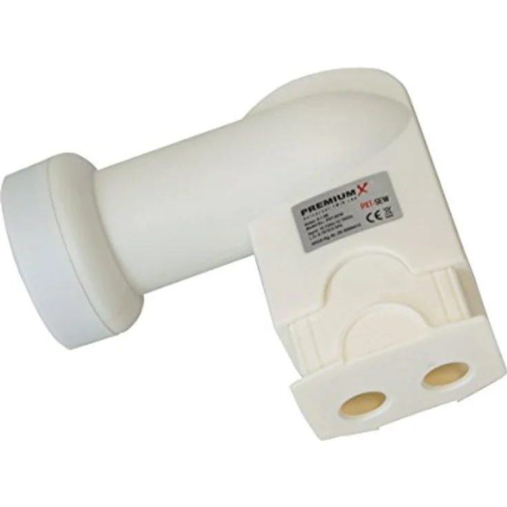Premium X Twin LNB weiß SAT Direktanschluss 2 Teilnehmer Satellit TV Signalumsetzer DVB-S2 HD 4K inkl. 4X F-Stecker – Bild 4