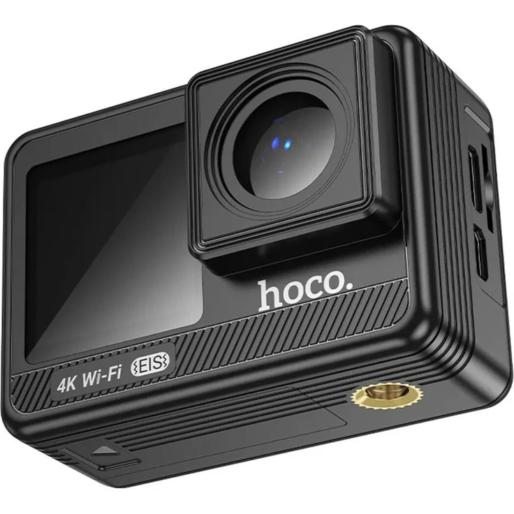 Hoco Sportkamera DV102 mit zwei 1,3" + 2" Anti-Shake IPS 4K Displays, schwarz