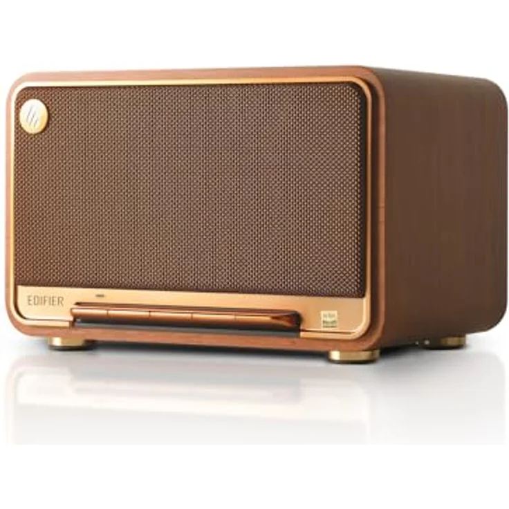 Edifier D32 Wireless Speaker, Hi-Res Audio, LDAC AAC, Bluetooth V5.3, 60W(RMS), 2.1 Akustik Architektur, Full Digital Signal Process, 11h Spielzeit, APP Control - Braun - Preisvergleich – Bild 1