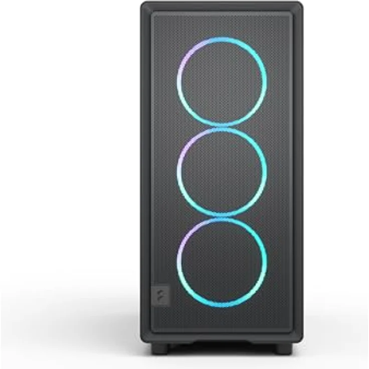 Fractal Design Epoch Black RGB, PC-Gehäuse mit gehärtetem Glas-Seitenteil, Mesh-Frontpanel und drei Momentum 12 RGB-Lüftern, ATX/mATX/ITX Unterstützung – Bild 2