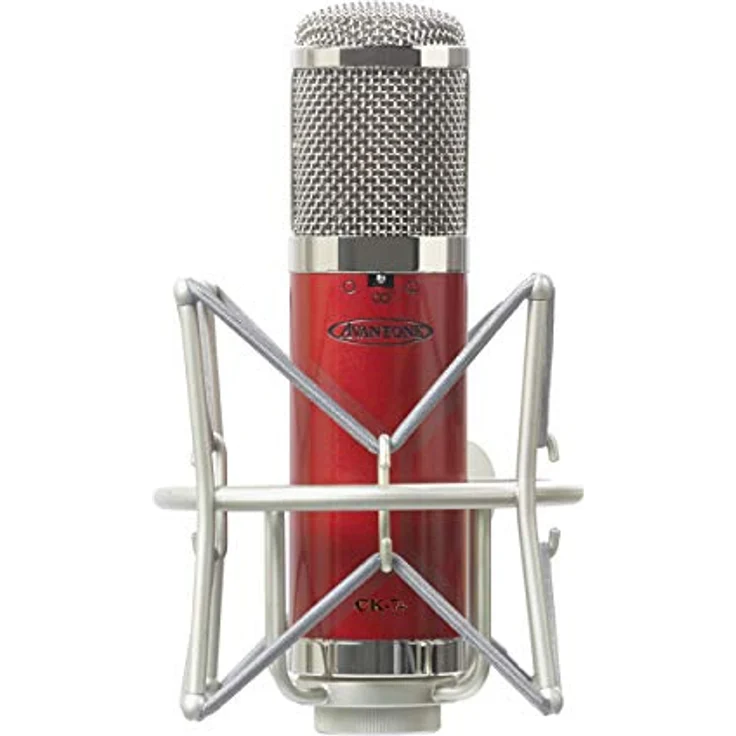 Avantone Pro CK-7+, Großmembran-Multimuster-FET-Kondensatormikrofon für professionelle Studioanwendungen, Cabernet-Rot – Bild 2