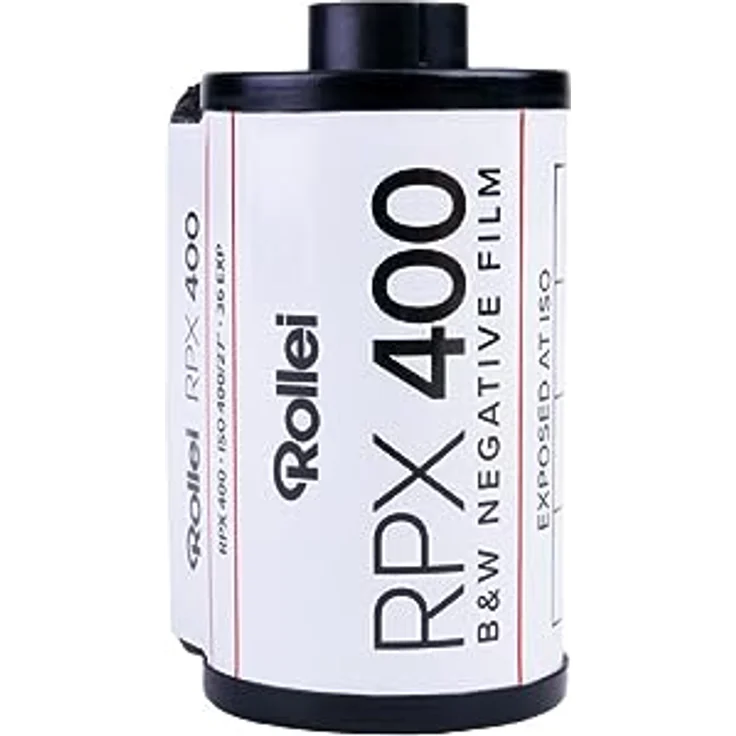Rollei RPX 400 Schwarzweiß-Negativfilm | 35 mm | 36 Aufnahmen | ISO 25/100/400, ideal für Aufnahmen bei schlechten Lichtverhältnissen – Bild 1
