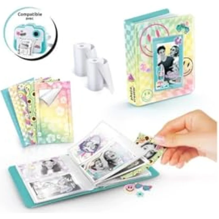 Canal Toys Photo Creator Sofortdruck-Fotoalbum, speichert 65 Fotos, rotbraun mit Zubehör für Personalisierung – Bild 2