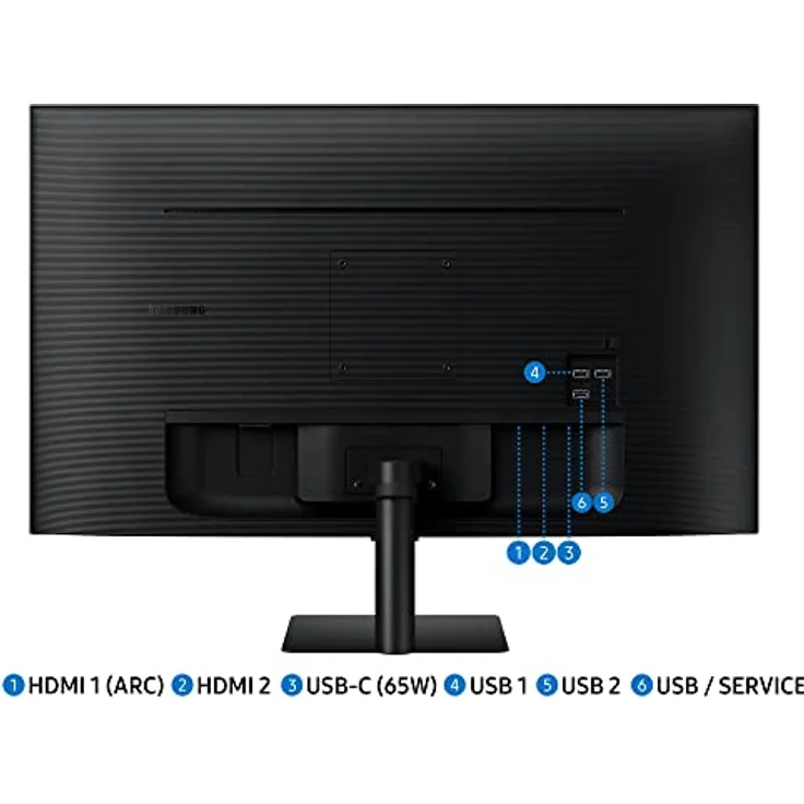 Samsung M7 Smart Monitor S32BM700UP, 32 Zoll, VA-Panel, Bildschirm mit Lautsprechern, 4K UHD-Auflösung, Bildwiederholrate 60 Hz, 3-seitig Fast rahmenloses Design, Schwarz – Bild 4