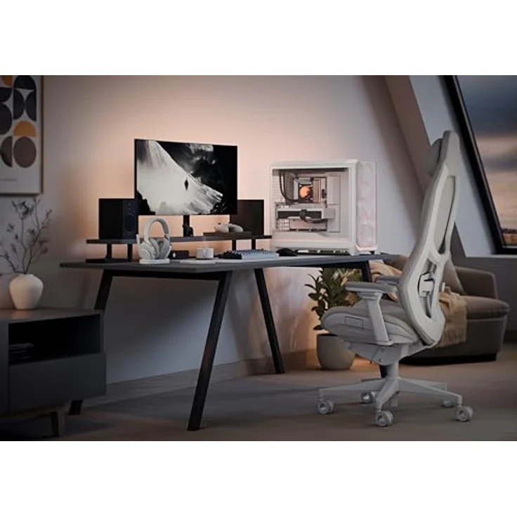 Fractal Design Meshify 3 XL Ambience Pro RGB PC Gehäuse, Big-Tower in Weiß, E-ATX, Tempered Glass, integrierte RGB-Beleuchtung, 3x 140-mm-RGB-Lüfter, Grafikkartenlänge bis 512 mm – Bild 7