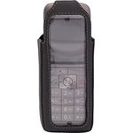 JT Berlin Ledertasche für das Gigaset CL660 Serie (CL660HX / CL660 / CL660A / CL690 / C630a) - schwarz [Telefontasche aus Echtleder I In 8-Stufen drehbarer Gürtelclip I Handmade in Europe]