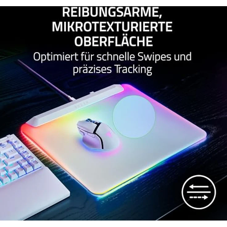Razer Firefly V2 Pro, Mausmatte mit 15 individuell anpassbaren RGB-Beleuchtungszonen, Weiss – Bild 7