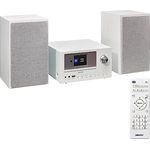 MEDION P85003 Micro Audio System Kompaktanlage (Internetradio, DAB+, Bluetooth, 2x150 W) weiß