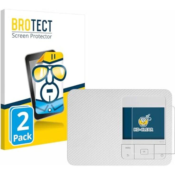 BROTECT (2 Stück Schutzfolie für Canon Selphy CP1500 Displayschutz Folie Ultra-Klar, Anti-Kratzer, Anti-Fingerprint, Blasenfreie Installation) – Bild 2