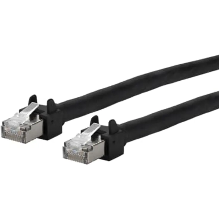 METZ CONNECT Patchkabel 6kV Flex500 Outdoor 1m schwarz