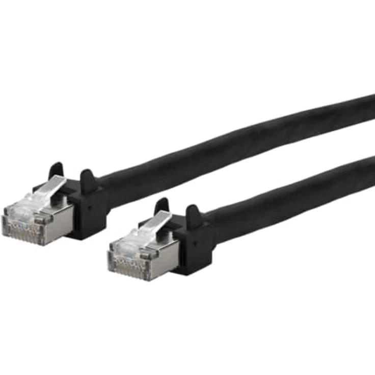 METZ CONNECT Patchkabel 6kV Flex500 Outdoor 1m schwarz