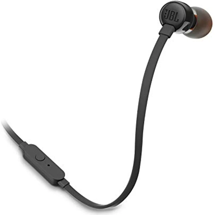 JBL TUNE 160, In-ear Kopfhörer mit JBL Pure Bass Sound und 3-Tasten-Fernbedienung, Schwarz – Bild 1