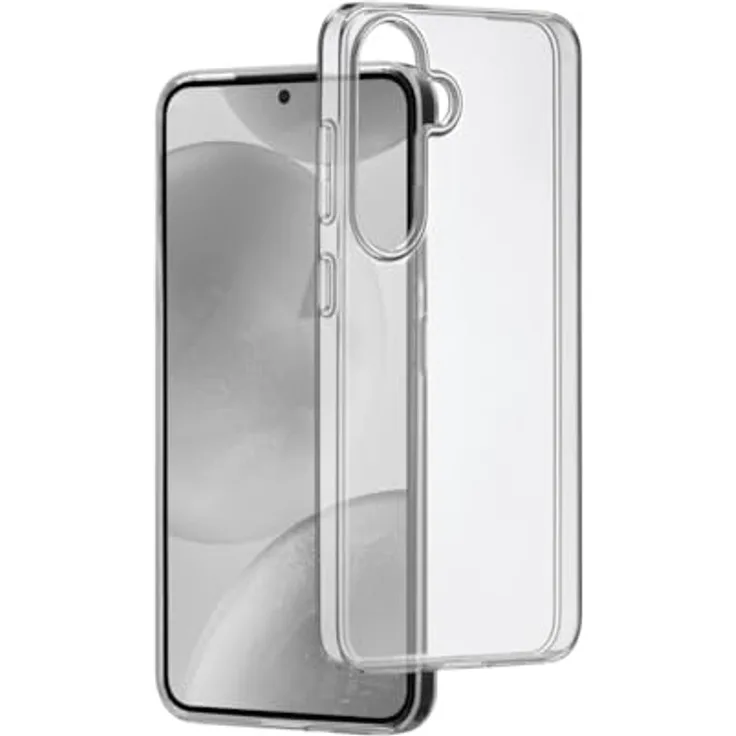 Hama Galaxy S25 Hülle "Always Clear" (durchsichtig, extra Schutz für Display und Kamera, Wireless Charging kompatibel)