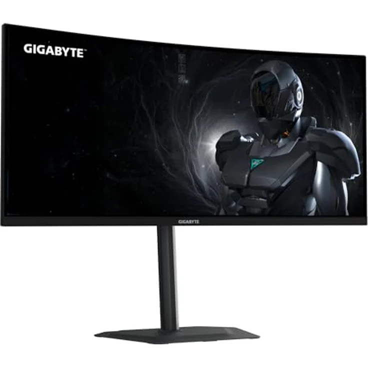 Gigabyte GS34WQCA (3440 x 1440 Pixel, 34"), Monitor, Schwarz – Bild 2