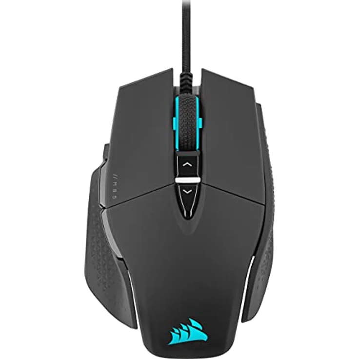 Corsair M65 RGB ULTRA, Anpassbare FPS Gaming-Maus (Optischer CORSAIR MARKSMAN-Sensor 26.000 dpi, Optische OMRON-Schalter, CORSAIR AXON Hyper-Processing-Technologie, Sensor-Fusion-Steuerung) Schwarz – Bild 1